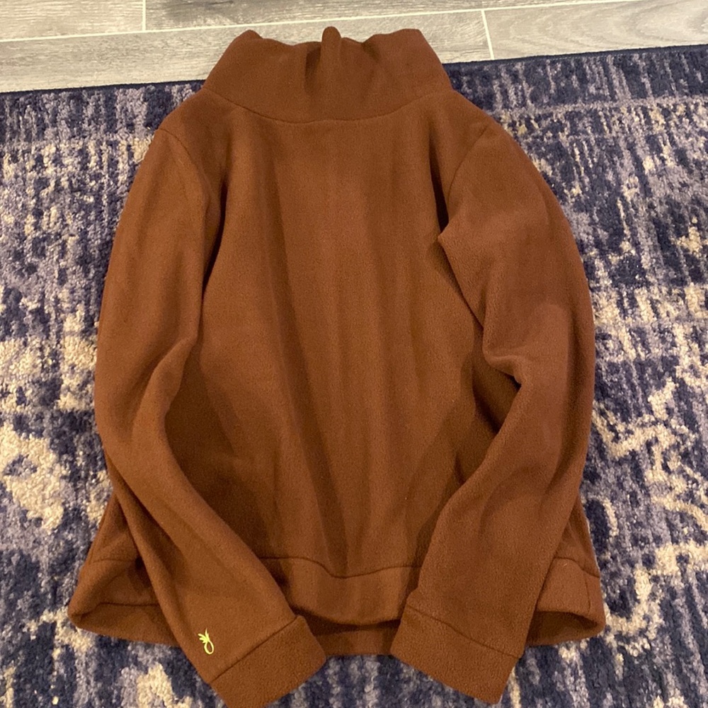 NWOT Brown fleece turtle neck from Dudley Stephens